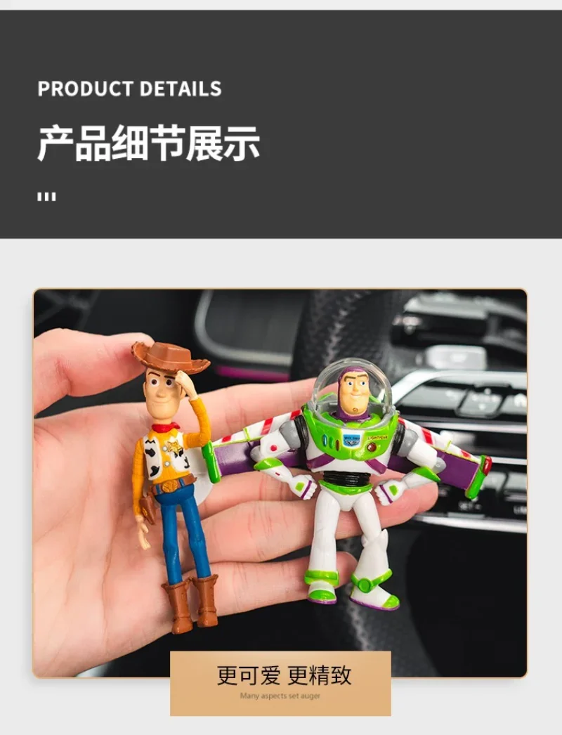 Toy Story Woody & Buzz Lightyear Auto-Duftclip, Cartoon-Lufterfrischer für die Auto-Klimaanlage – Detail 6