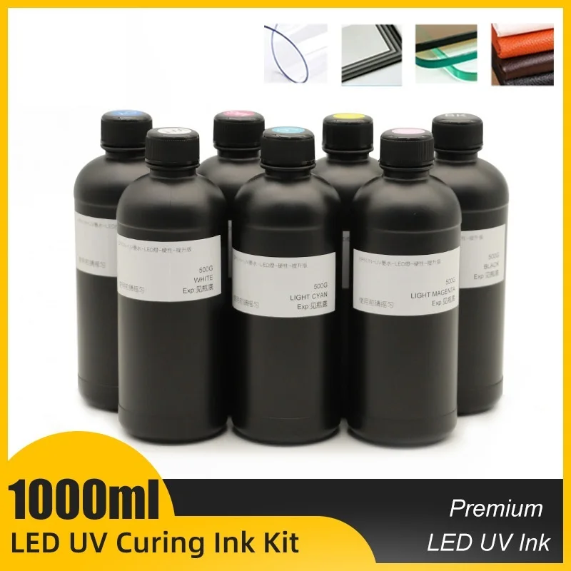 Top! 1000ML Bottle LED UV Ink For Epson L800 L805 L1800 R290 R330 1390 1400 4800 4880 7800 7880 TX800 XP600 XP300 Inkjet UV