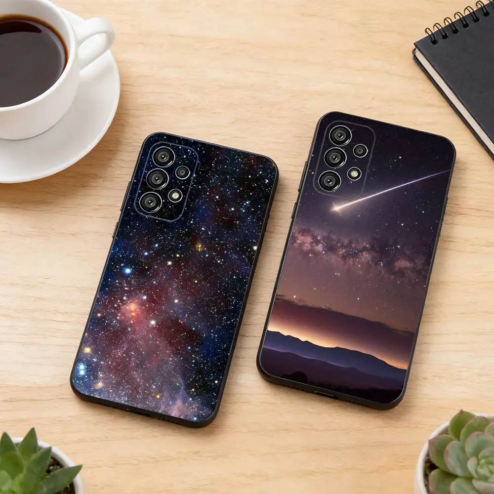 Space For Galaxy U-Universe Phone Case For Samsung S25,S24,S21,S22,S23,S30,Ultra,S20,Plus,Fe,Lite,Note,10,Black Cover