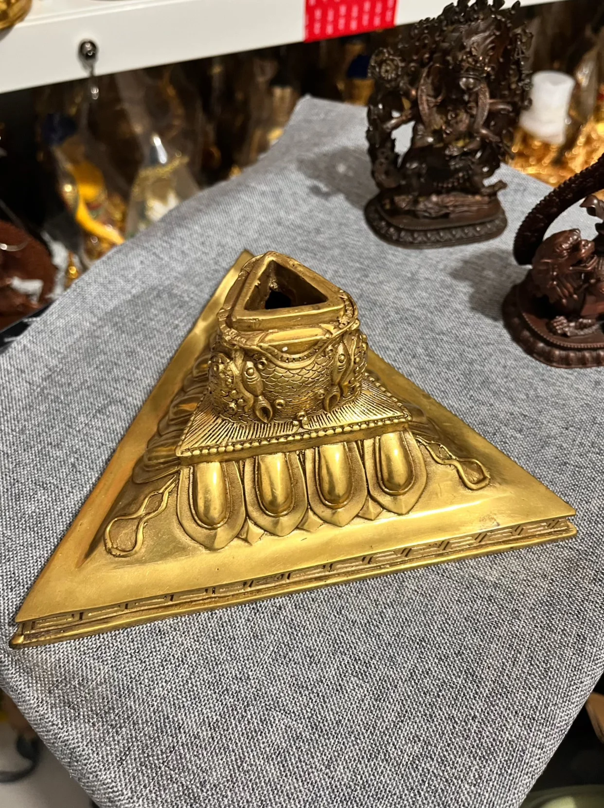 Special offer link copper carving base of phurba vajra Pin for Sam Gehrke