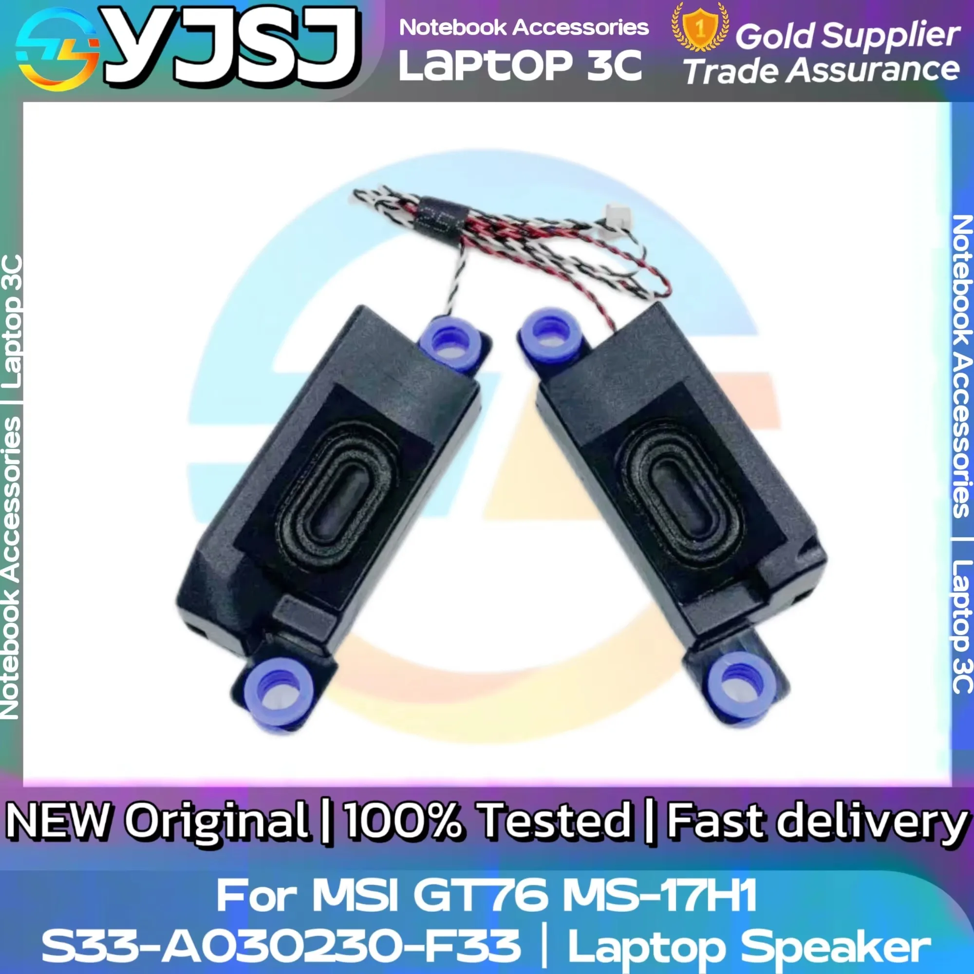 New Original Laptop Notebook Audio Speaker For MSI GT76 MS-17H1 Titan 9SG 9SF  Built-in Speaker Horn Audio  S33-A030230-F33