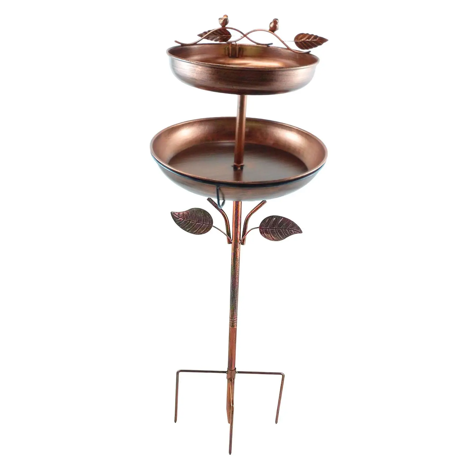 Metal Bird Bath, Garden Tool, Vintage Design, Versatile Bird Feeder, Freestanding Bird Bath for Outdoor Patio, Flower Bed