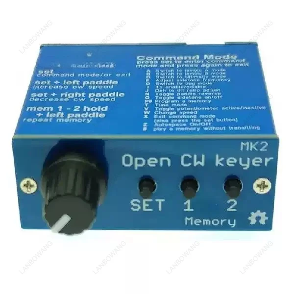 For Open CW Keyer MK2 KIT, 1-999 WPM CW Speed Adjustable, PS2 Keyboard & USB Interface, 3 Memories & PTT Output
