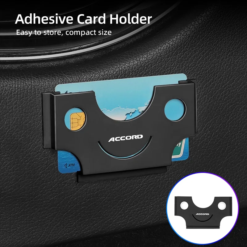 

Car Adhesive Cards Holder Business Card Organizer Holder For Honda Civic Fit Accord Odyssey City Pilot Jazz HRV Legend Insight