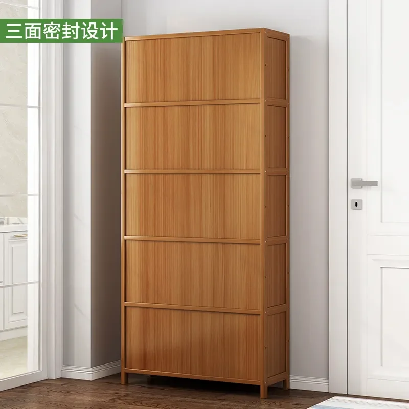 for Home Entrance Dormitory Vertical Floor Shoe Rack Modern Simple Cabinet Storage Dustproof Simple Shoe Cabinet Integrated