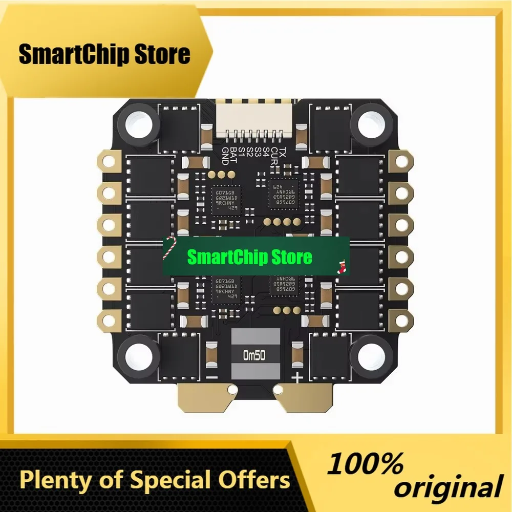 SmCpGEPRC TAKER H743 BT Dual Gyro Flight Controller & 3-6S 50A 4in1 ESC 32Bit Stack For RC FPV Racing Drone