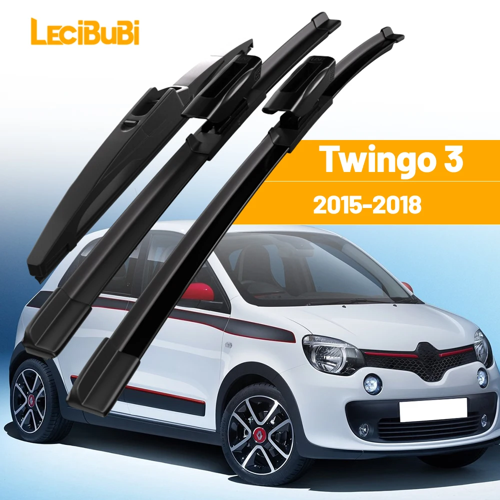 

Для Renault Twingo 3 2015-2018 1 комплект, щетки стеклоочистителя переднего и заднего стекла, дворники 2016 2017, аксессуары
