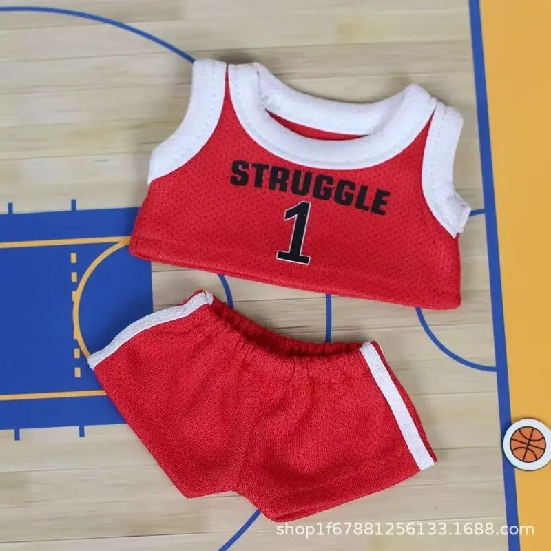 Babykleidung nur Vinyl Blind Box Anhänger Puppenkleidung Overalls Macaron 17cm LABUBU