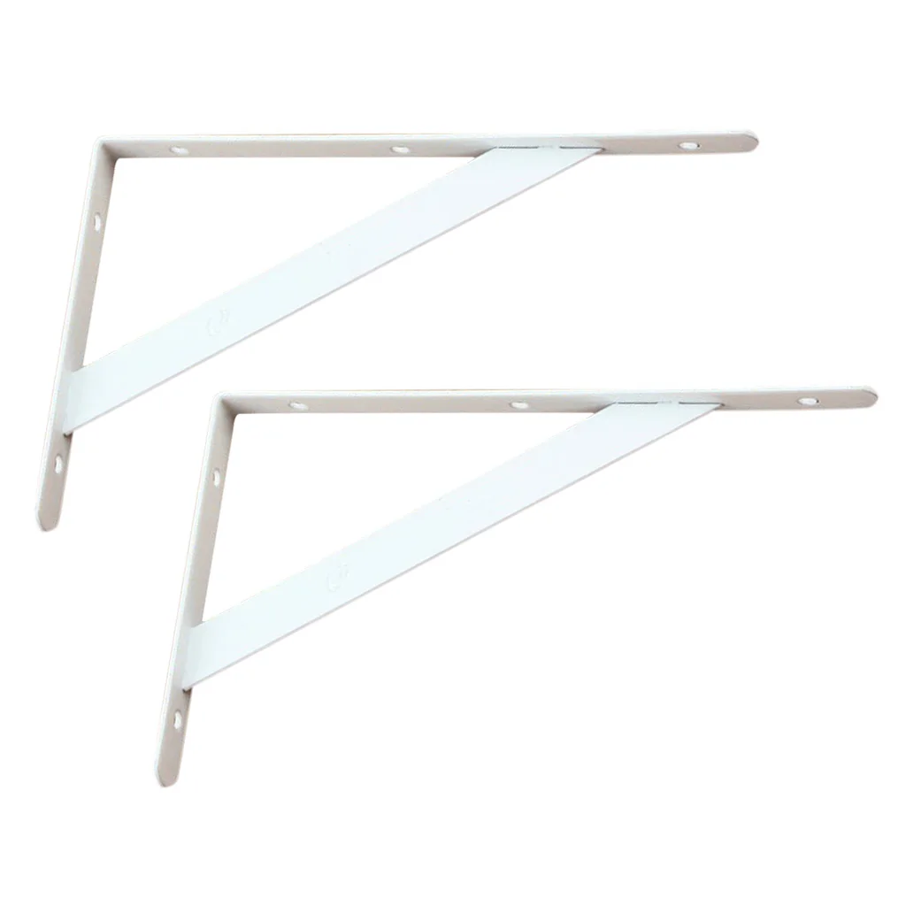 Metal Wall Shelf Bracket Heavy Duty Shelf Holder Supporter L Shaped Shelf Organizer for Home Decor Shelves