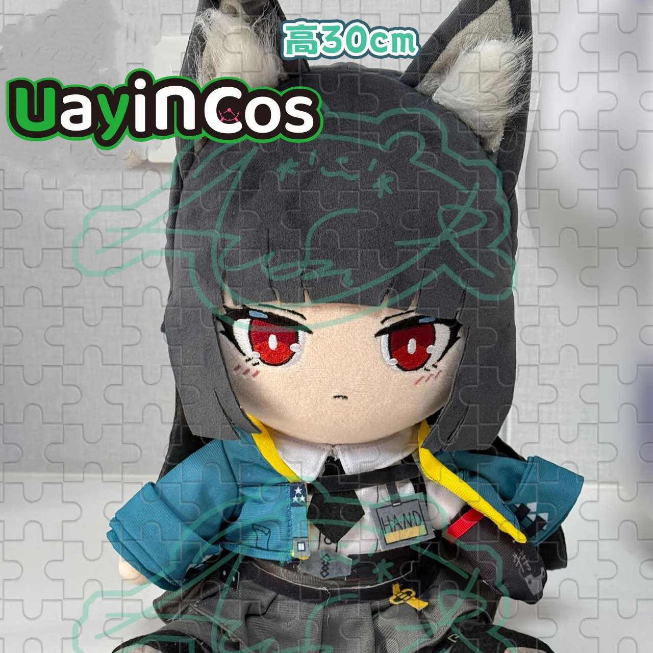 30cm Anime Zenless Zone Zero Hoshimi Miyabi Stuffed Plushies Plush Cotton Doll Clothes Soft Pillow Cute Figure Game Toy Kids Gif