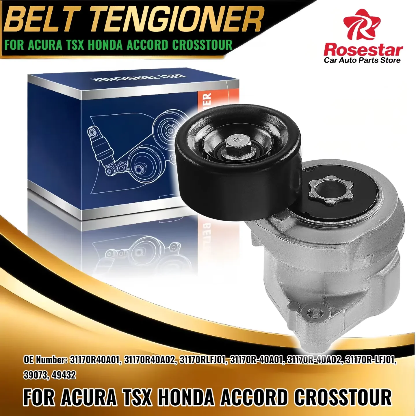 

Автоматический натяжитель ремня в сборе для Acura TSX Honda Accord/Crosstour l4 2.4L 39073 31170R40A01 31170R40A02 31170RLFJ01 31170R-40A01