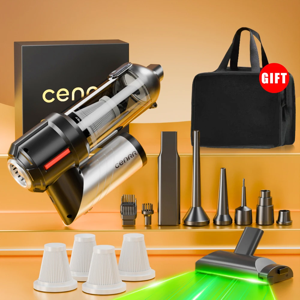 CENRR 998000PA Auto Stofzuiger Draadloze Krachtige Mini Draagbare Stofzuiger voor Huishoudelijke Apparaten Handheld Blower Auto Cleaner