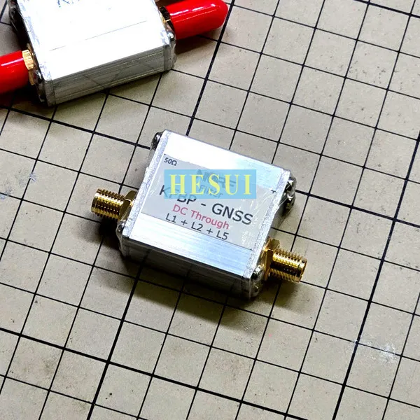 GNSS satellite navigation full-band dedicated dual-channel bandpass filter with built-in DC channel SMA interface