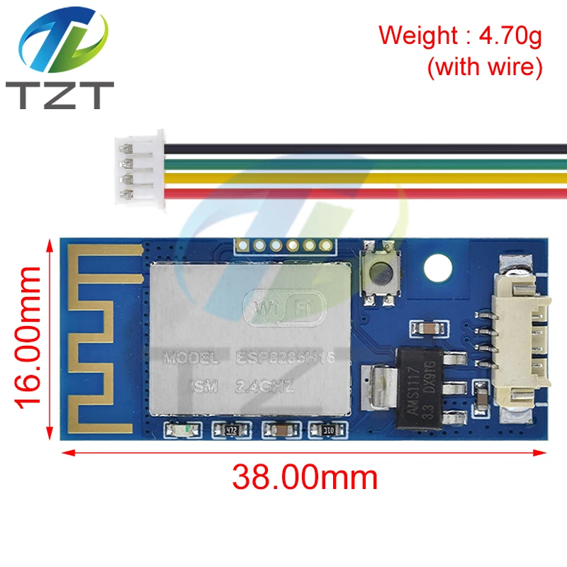 Imagem -02 - Módulo Wifi para Casa Inteligente Aplicativo para Celular Controlador Remoto por Sistema de Energia para Controlar o Módulo de Energia para Dc-dc Tzt-esp8285h16