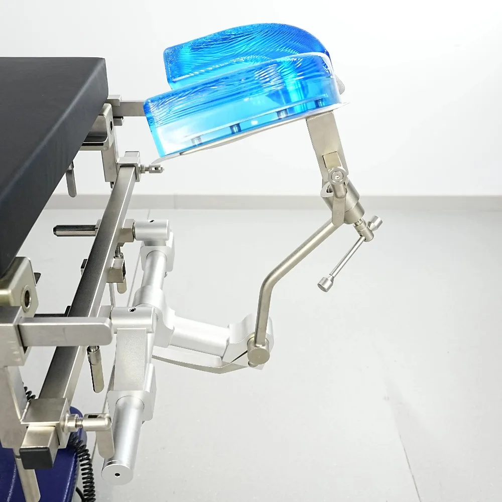 Neurosurgical U-Shaped Headrest System with Gel Head Pad – Adjustable Skull Clamp & Positioning Frame for Operating Table