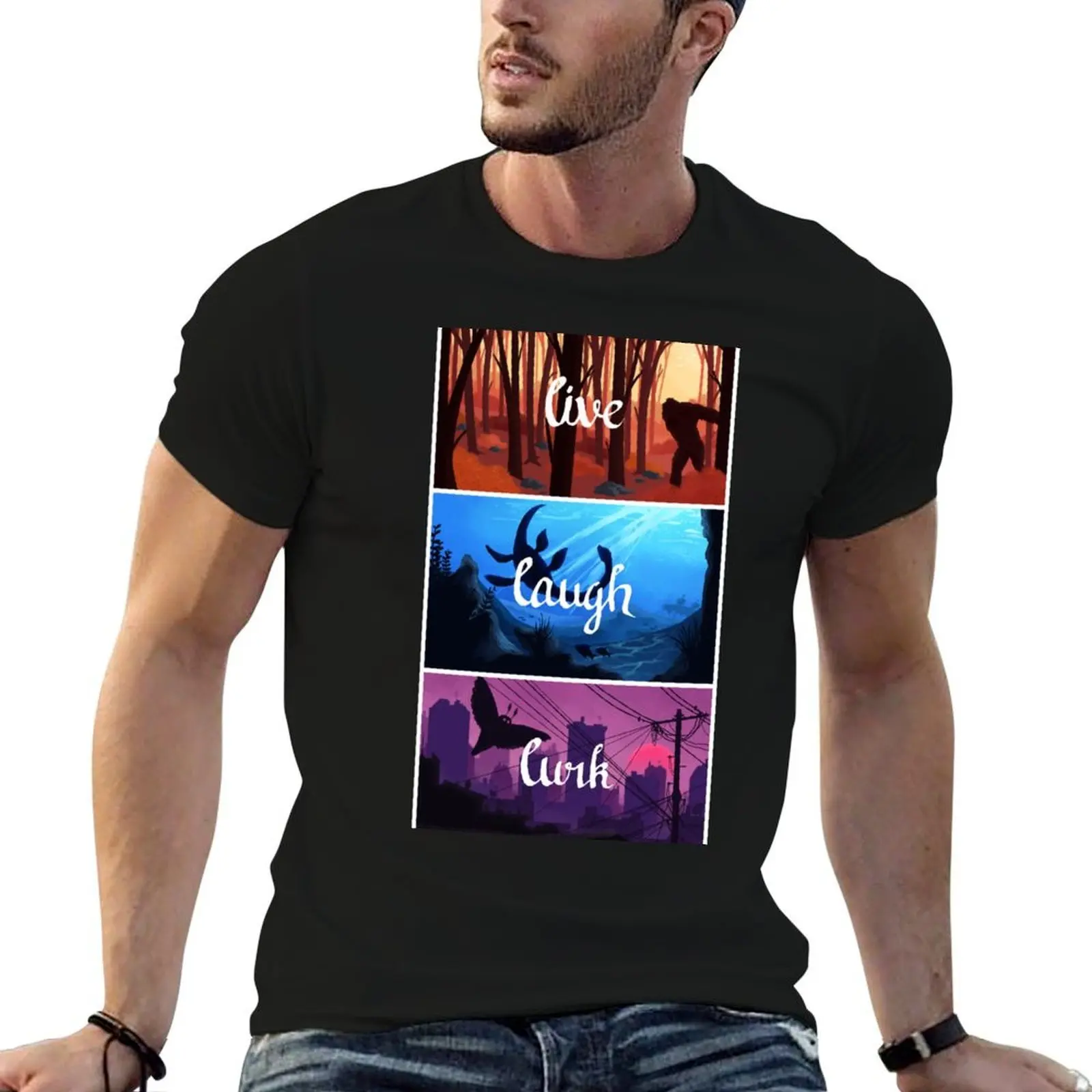 Live Laugh Lurk T-Shirt sublime cute tops mens designer t shirt