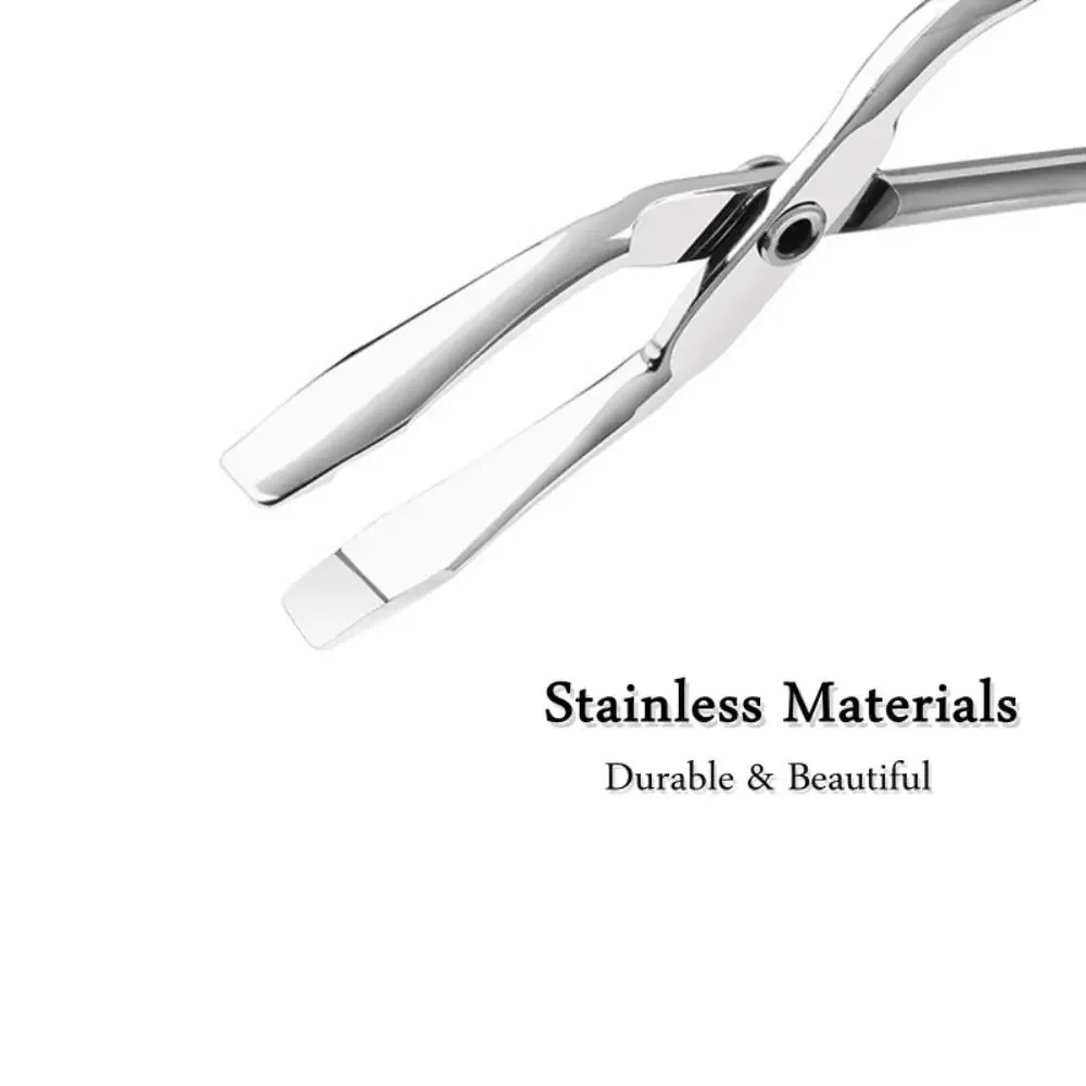 Stainless Steel Eyebrow Tweezer Hairgripping Elbow Hair Plucker With Handles Clip Mechanism Elbow Eyebrow Pliers Epilating Tool