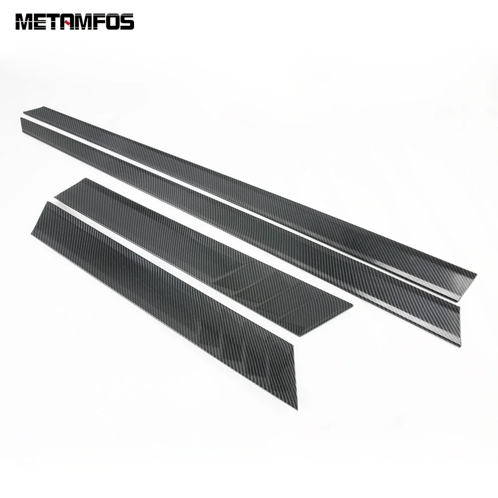 لهوندا صالح جاز 2020-2024 2025 ألياف الكربون الباب الجانب خط قطاع تنورة الجسم صب الكسوة الملحقات الخارجية تصفيف السيارة #4