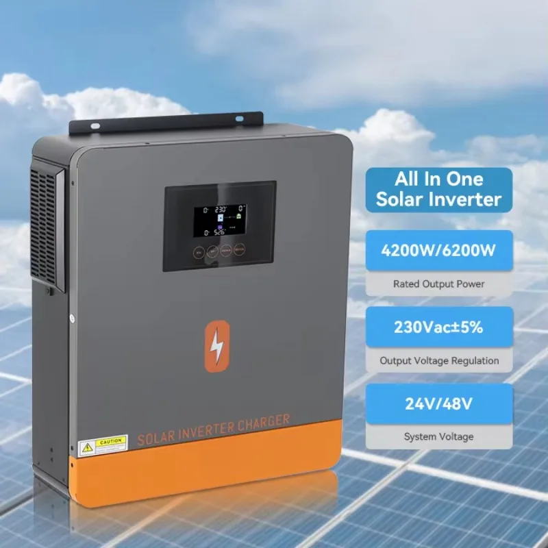 

Hot Selling 6.2KW 48V Solar Inverter 220V MPPT Off Grid Single Phase Inverter Hybrid Solar Inverter