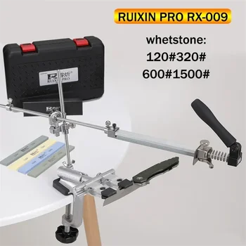 RUIXIN PRO RX 009 고정 각도 칼 숫돌, 다이아몬드 숫돌 연마 가죽 페이스트