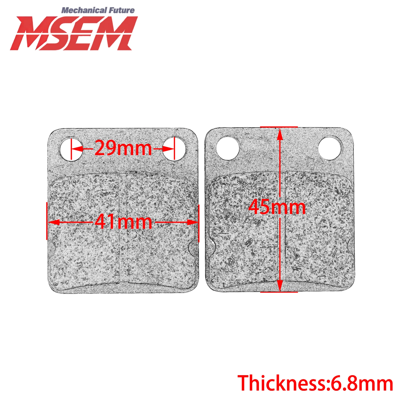 Universal Motorcycle Front Rear Disc Brake Pads For Yamaha YFZ350 Banshee 350 1990-2006 ATV Quad Bike Parts