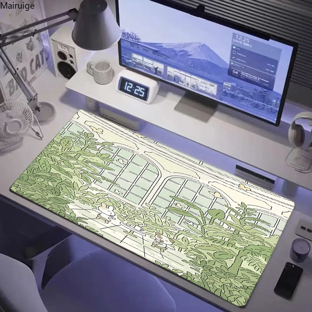 Cute Mouse Pad Kawaii Rabbit Mousepad Pc Gamer Mouse Mats Gaming Accessories large size Anti-wrinkle anti-slip Computer Desk Mat