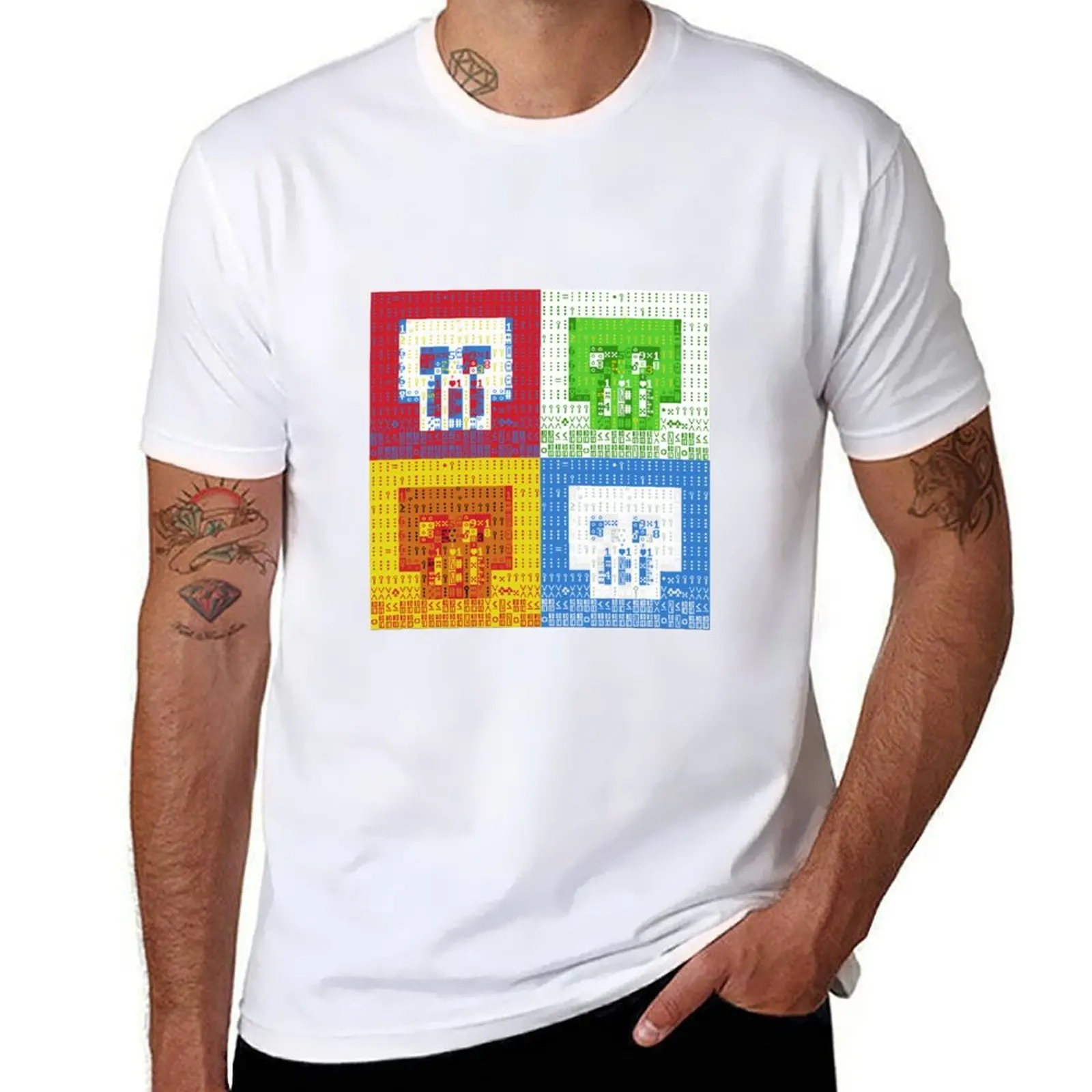 

ASCII SMOLSKULL WARHOL T-Shirt man t shirts graphic t shirt man designer T-Shirt