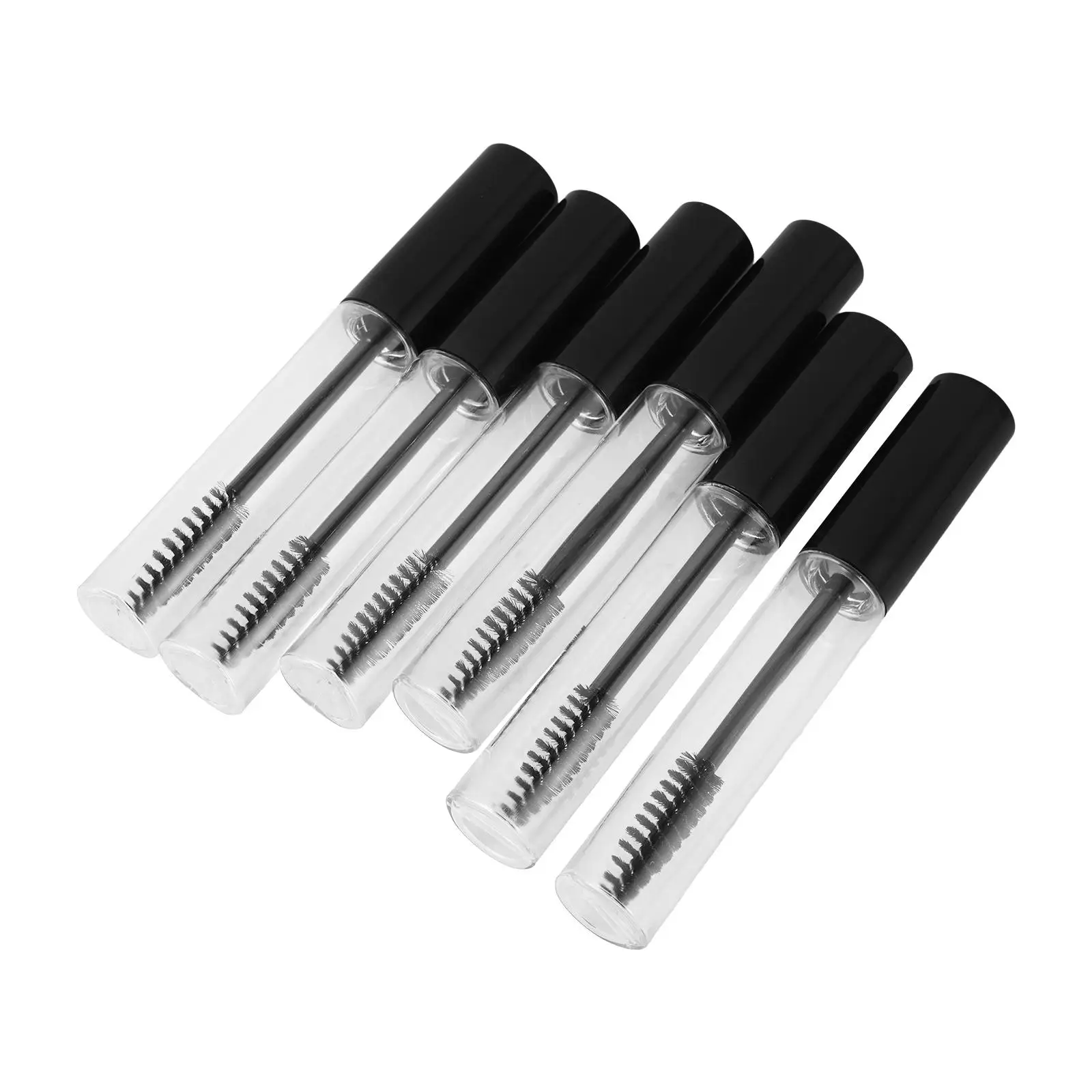 6 Stück leere Tube Wimpern Flasche Mascara Container Air Traffic Control Cream Pinsel