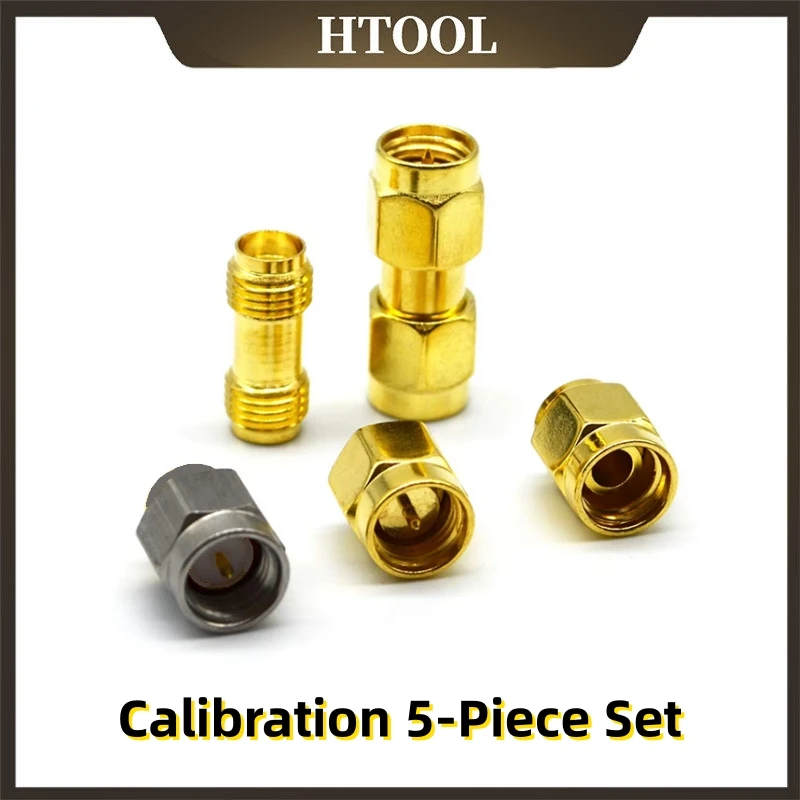 5-Piece VNA Calibration Kit DC-6GHz Short/Open/Load SMA Thru Female-Male for Vector Network Analyzer Antenna Tester
