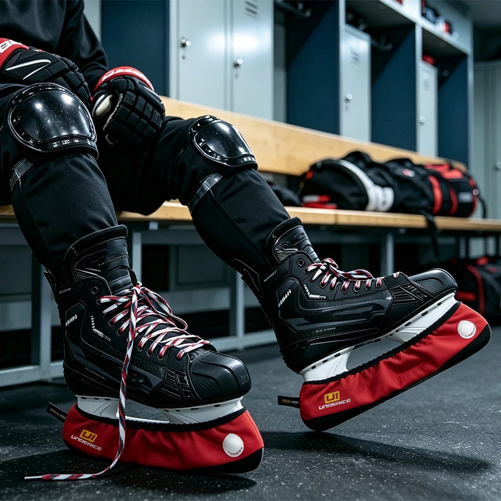 PRO Ice Skate Blade Covers YTH/JR/SR/SR-XL Hockey Pro Skate Guard 1680D Waterproof Bottom 5cm Ice Hockey Blade Protector Skates image 2