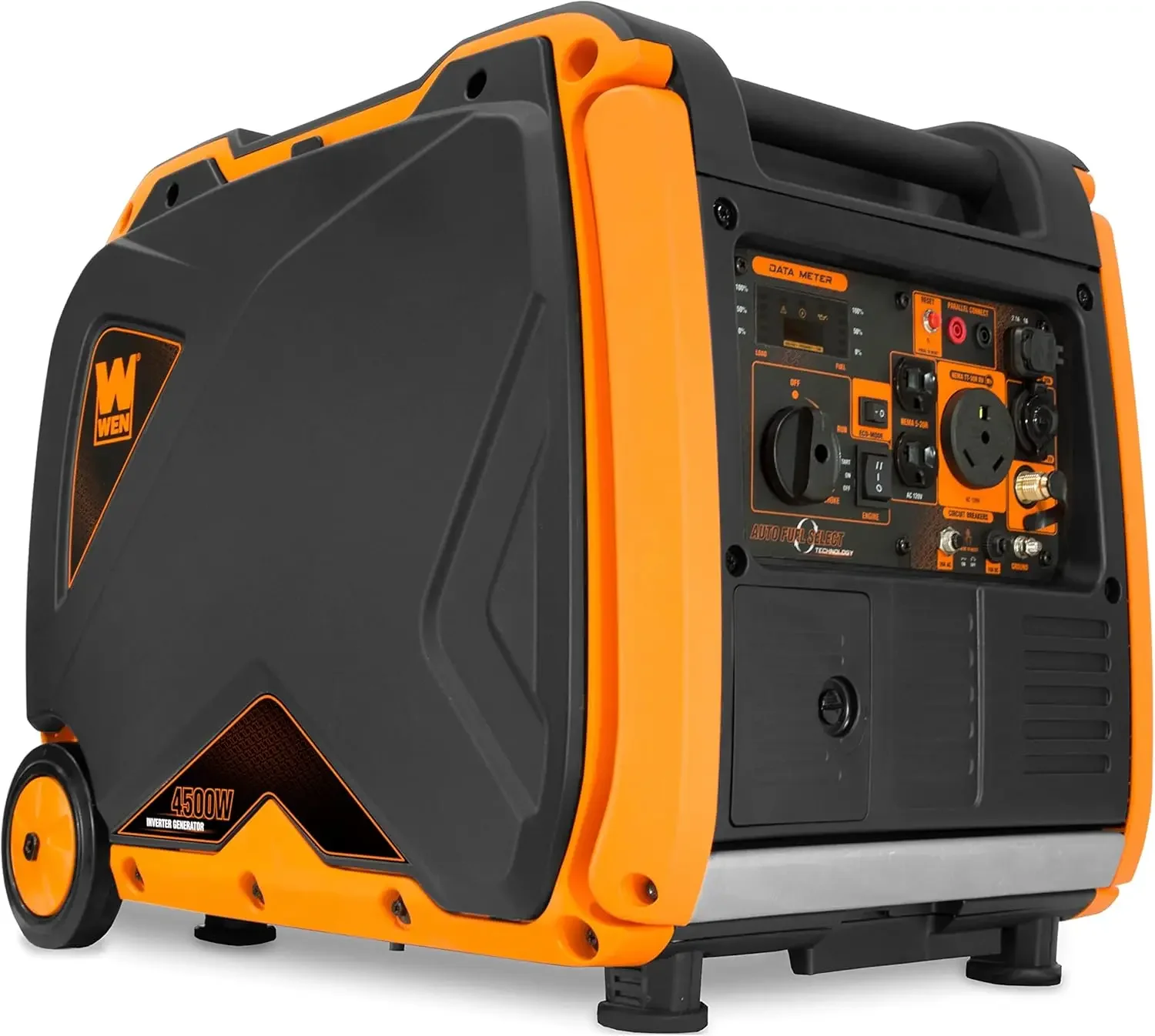 [XMSJ-مخزون محدود، اشتر الآن! ]مولد كهربائي فائق الهدوء بقدرة 4500 وات، مولد عاكس محمول مزدوج الوقود RV مع خاصية إيقاف الوقود