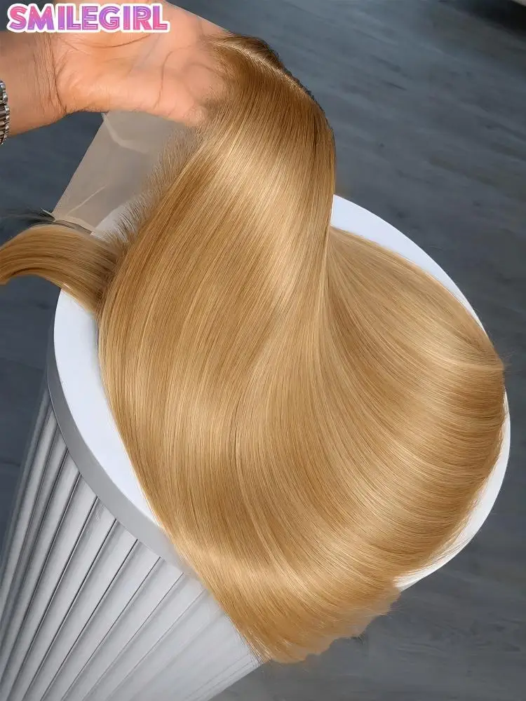 27 Honey Blonde Wig 13X4 Straight Human Hair Wigs Colored 13X6 Hd Lace Frontal Wig Brazilian Wigs Original 32 36Inch 250 Density Pre-Plucked For Black Women