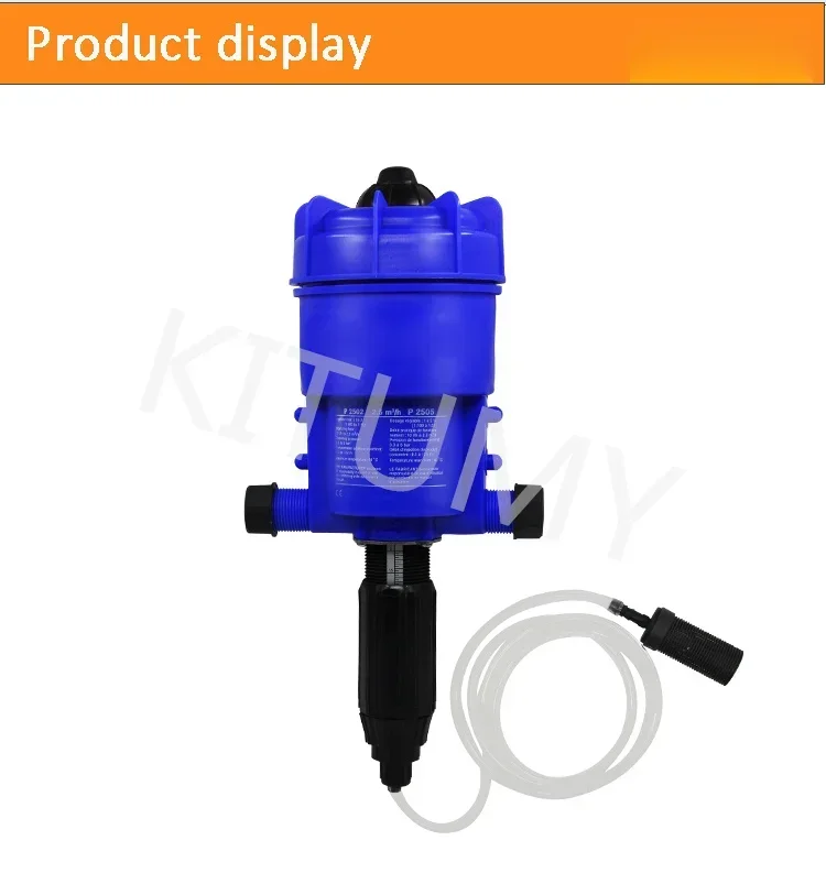 Fertilizer Pump Water Powered Dosing Pump Mix Chemical Injector Proportioning Dispenser Liquid Mixer Livestock Fertilizer 0.2-2%