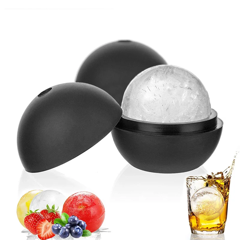 4cm Ice Ball Molds Silicone Ice Ball Maker Tray Reusable Round Whiskey Cocktail Mould Ice Roller Barware Ice Cream DIY Tools