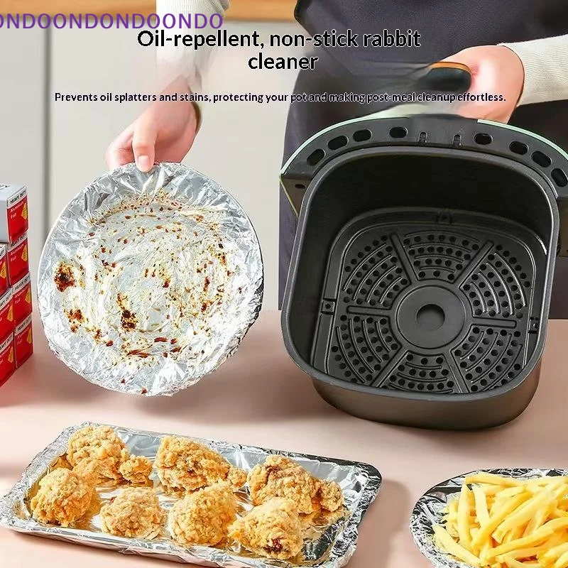 Thickened Non Stick Aluminum Foil Paper Food Grade Baking Sheet 3-20m Reusable for Home Restaurant Baking Roasting BBQ