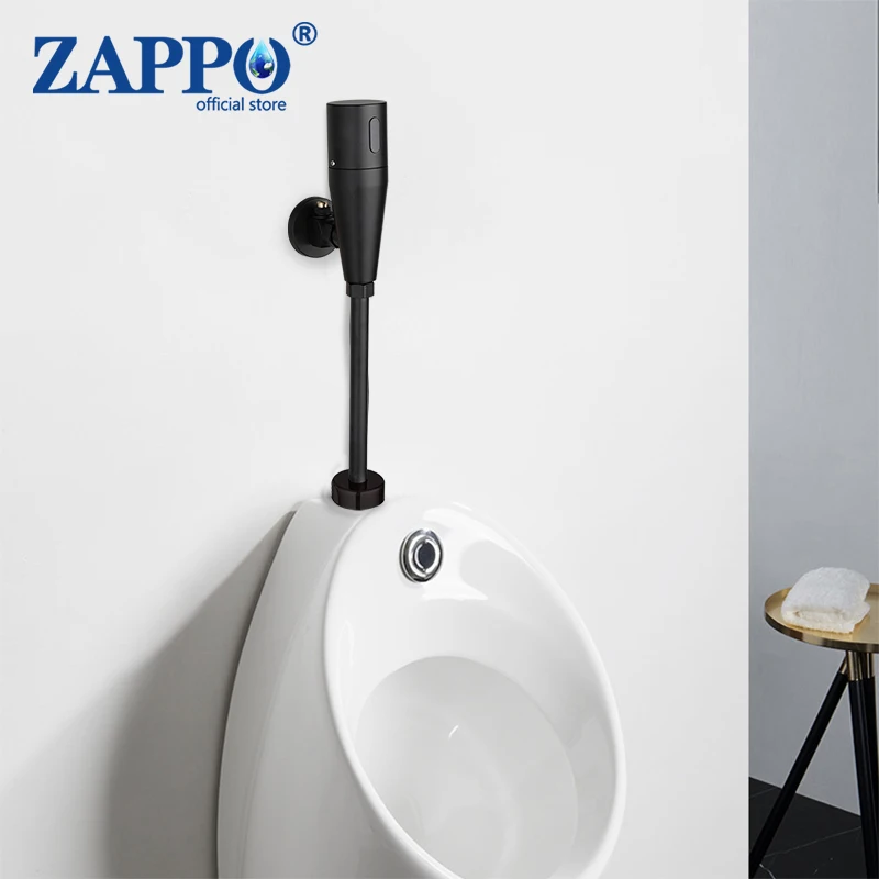 zappo-black-exposed-urinal-sensor-flush-valve-automatic-infrared-sensor-urinal-flusher-touchless-bathroom-urinal-flushing-system