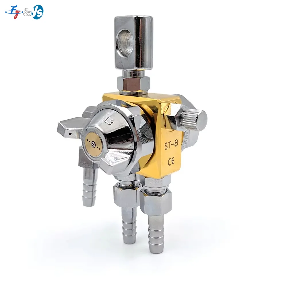 ST-8 Automatic Pneumatic Spray Gun Wave Soldering Flux Nozzle Adjustable Atomization Spray Nozzle for PCB Wave Solder Machine