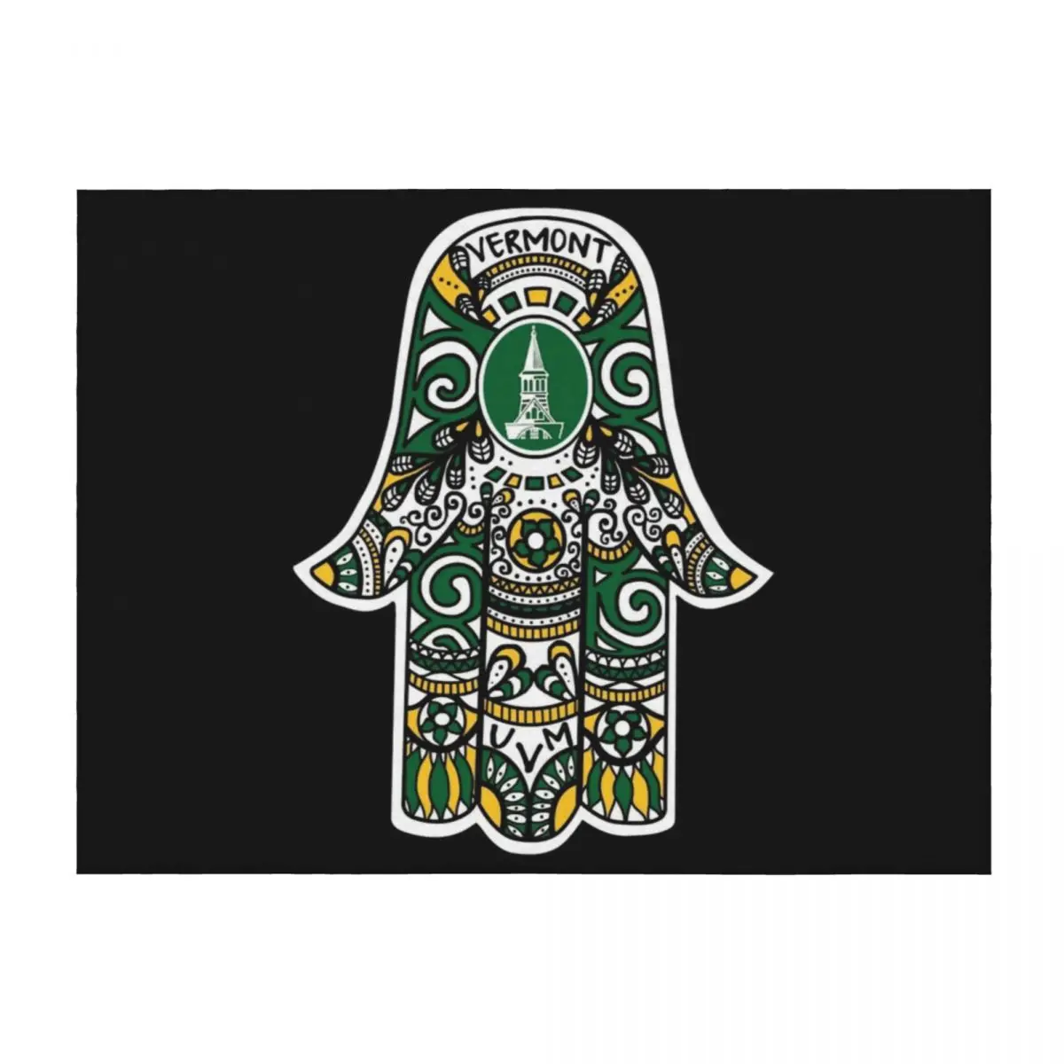 

University of Vermont - UVM - Catamounts Throw Blanket Summer Beddings Heavy christmas gifts bed plaid Blankets