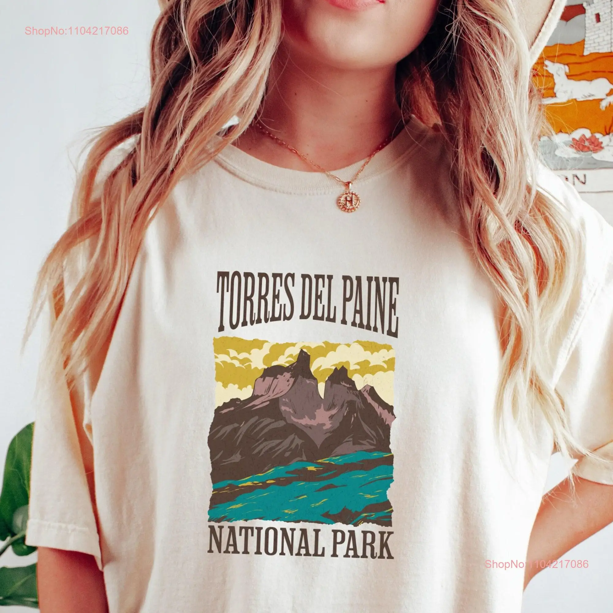 Torres Del Paine National Park T Shirt Comfort Colors Chile Hiking Mountain Camping Travel long or short sleeves