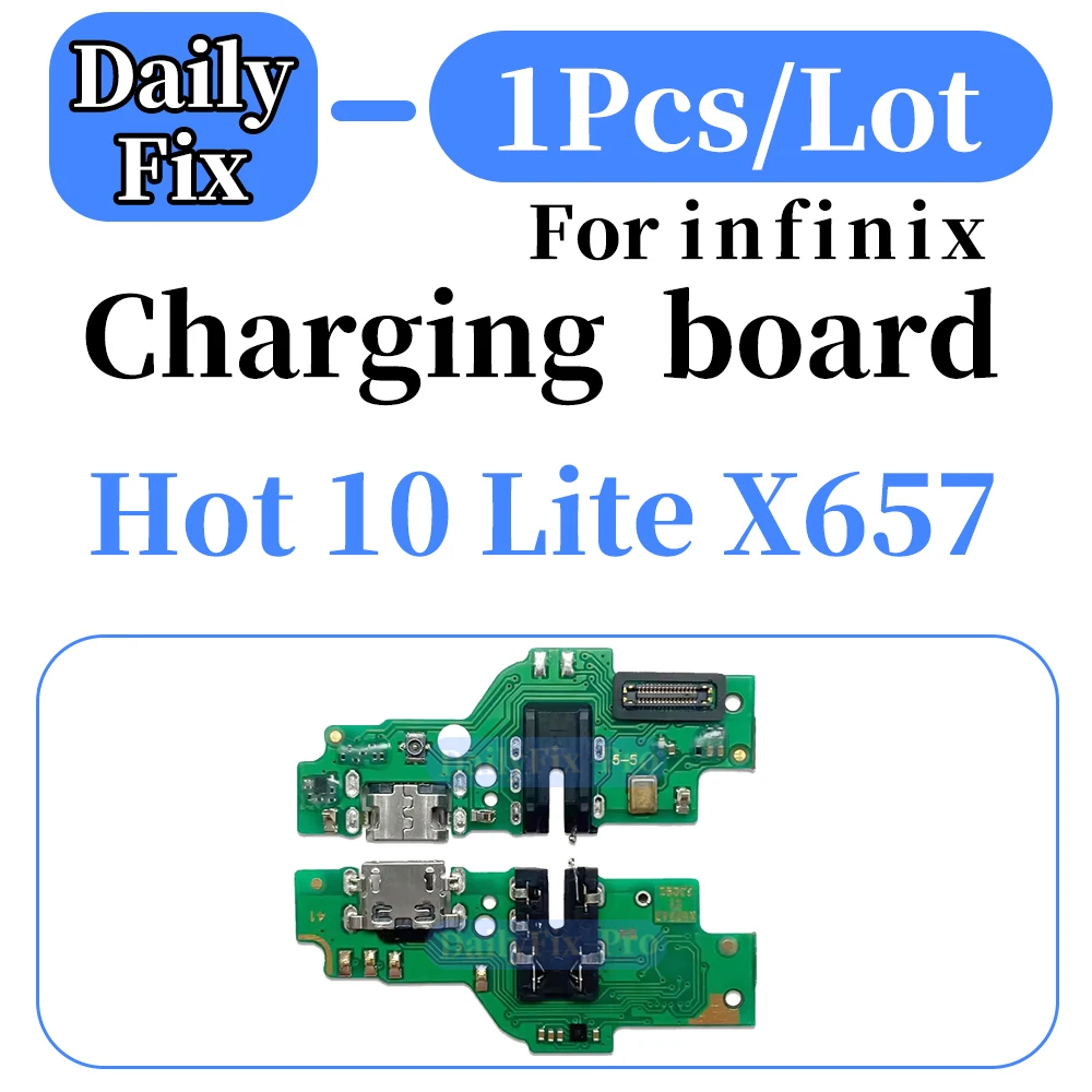 Picture 5: Suitable for Infinix Note 7 Lite X656 Phone Bottom Charging Board USB Port Replacement Repair