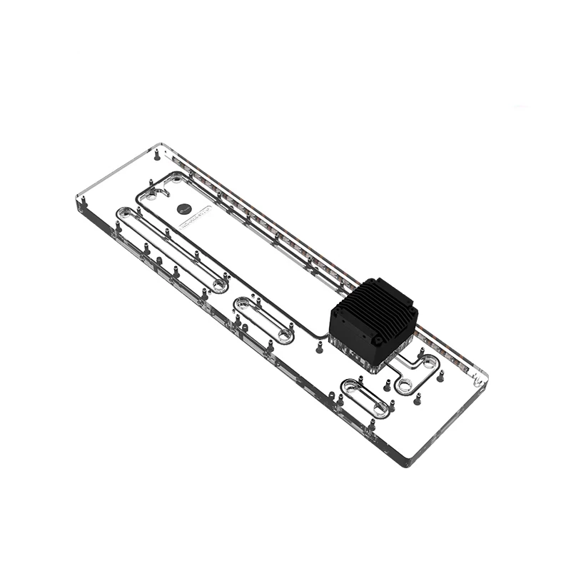 Bykski Distro Plate Reservoir For Phanteks NV7 Computer Case,Transparent , Water Cooling Rectangle Tank,RGV-PHA-NV7-P