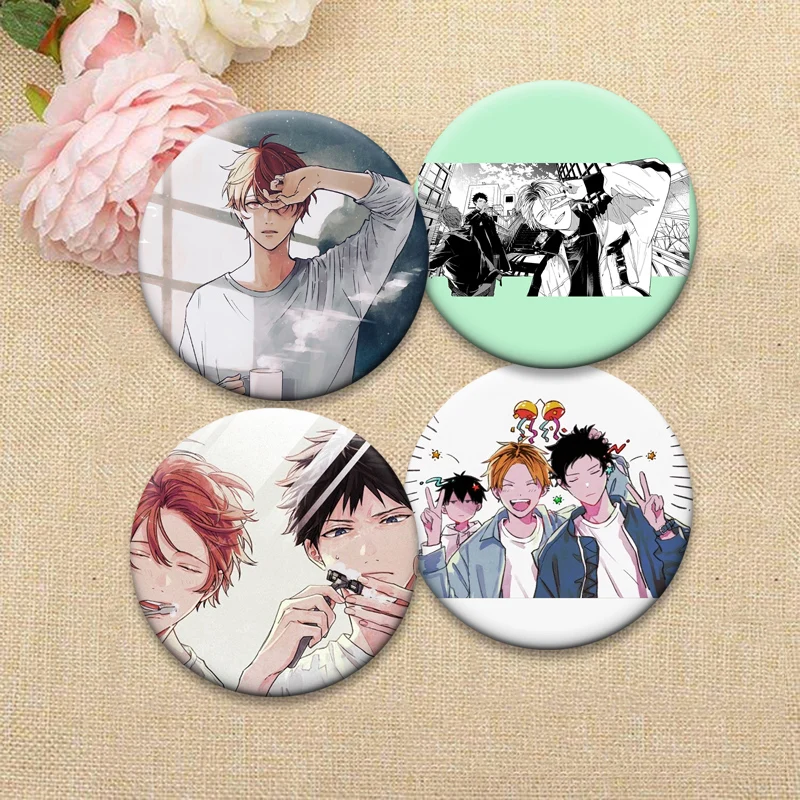 BL كاريكاتير الموسيقى نظرا دبابيس أنيمي ساتو مافيو يونويااما ريتسوكا ناكايااما هاروكي كاجي أكيهيكو شارة حقيبة اكسسوارات الهدايا #3