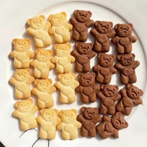 Cute Baby Bear Fondant Cookie Mold DIY Heart Bear Baby Shower Biscuit Mold Birthday Cake Decor Baking Supplies Dessert Gifts