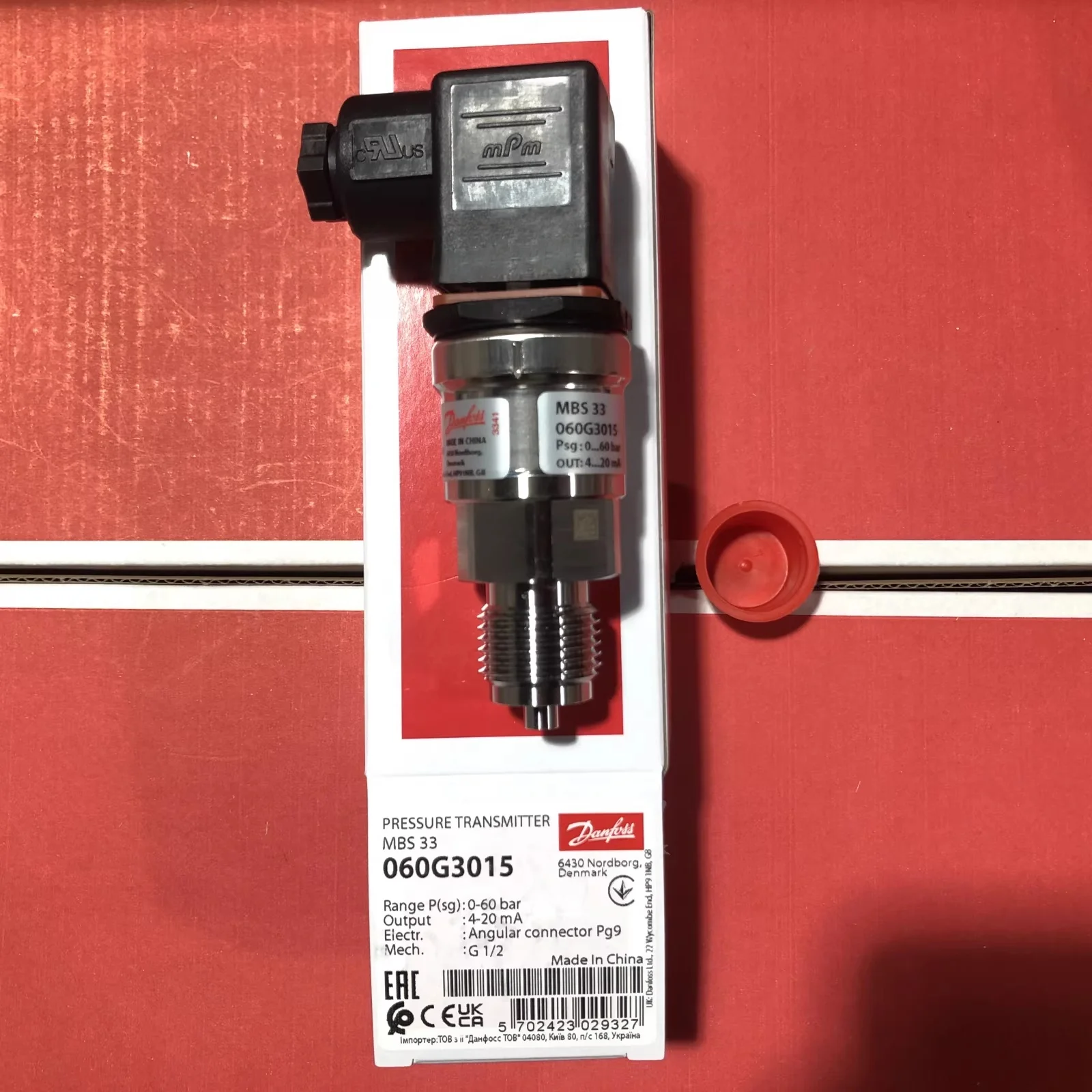 New for Danfoss MBS33 pressure transmitters: 060G3014, 060G3015, 060G3016, 060G3017, 060G3018, 060G3019, 060G3036, 060G3040