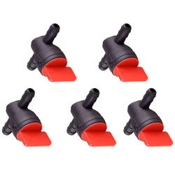 5pcs Motorcycle Petrol Fuel Tap Inline On-Off Fuel Tap Switch Fuel Shut Off Valve Motorcycle Quad Bike ATV Car Accessories