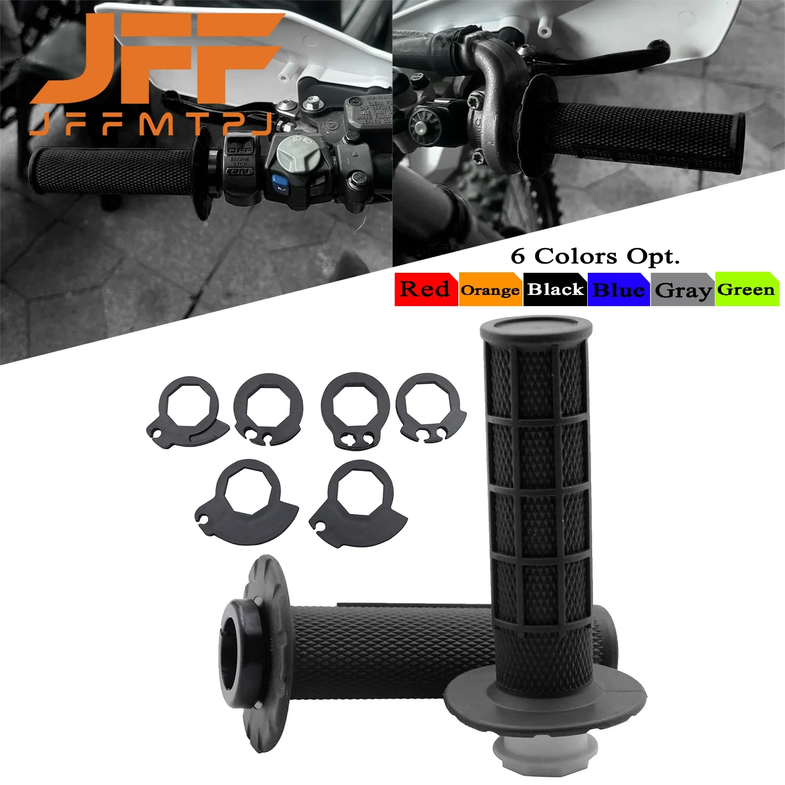 For Yamaha Honda Kawasaki Suzuki KTM Motorcycle Grips 7/8