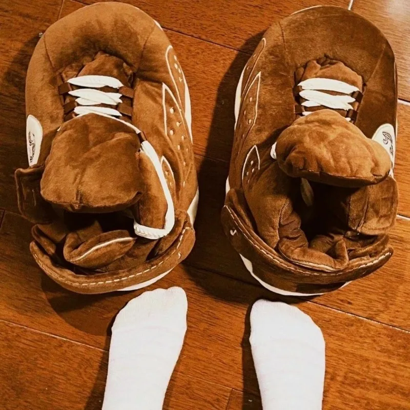 شخصية الرجال النعال المنزل داخلي زوجين المنزل نعال قماش شتاء دافئ و السمين أحذية قطنية هدايا للرجال Pantoufle