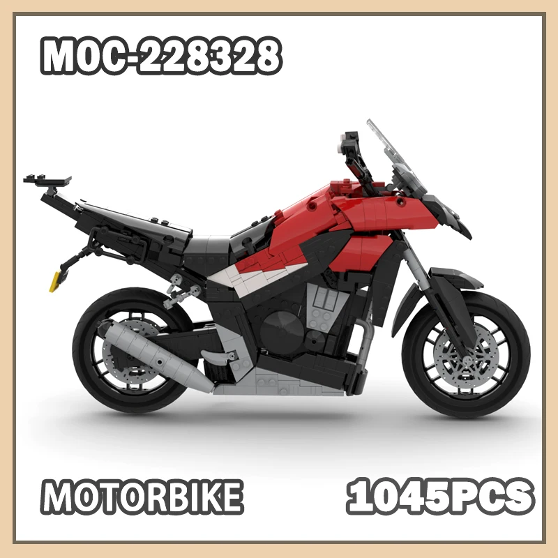 

MOC-228328 строительный блок для мотоцикла, набор кирпичей, креативные подарки, классические мульти частицы, расширенная сборка, коллекционные предметы, 1045 шт.