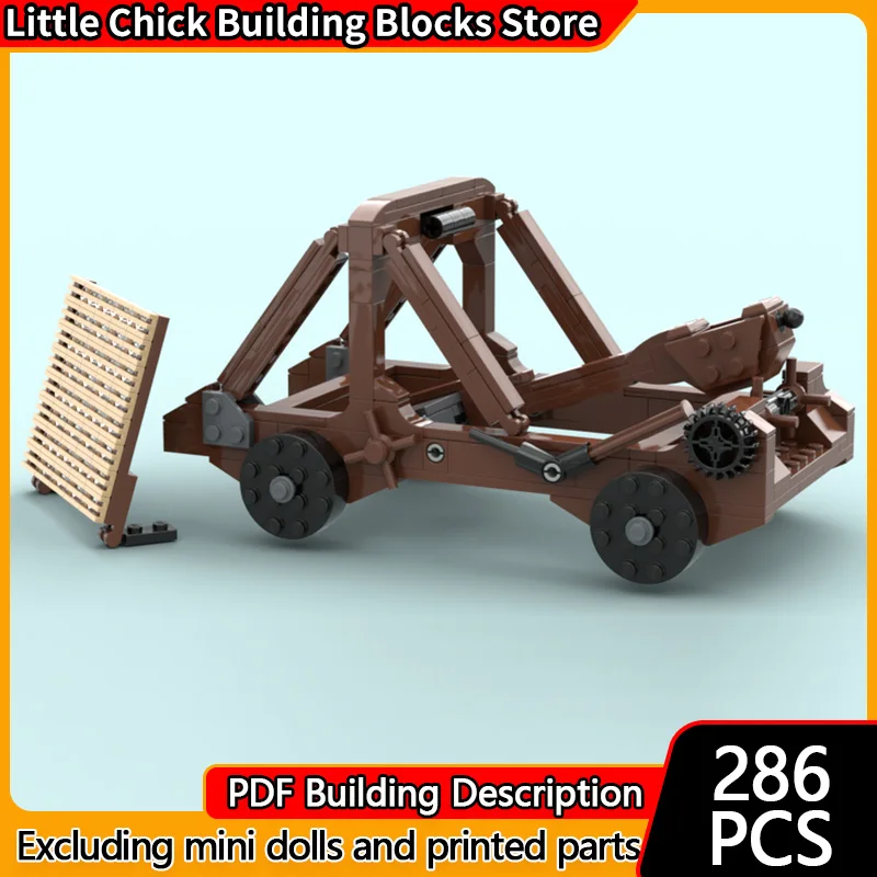 

Средневековый замок, модель MOC, строительные кирпичи, древняя лебедка Trebuchet, модульная технология, детские праздничные подарки, сборные игрушки, костюм