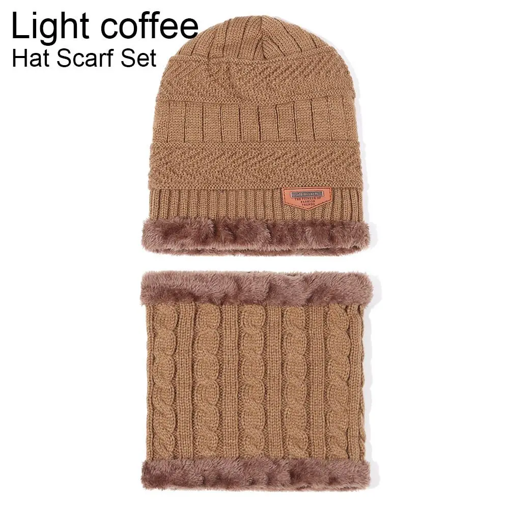 

Мужская и женская мягкая флисовая шапка-бини, шарф, шарф, вязаная шапка, Балаклава